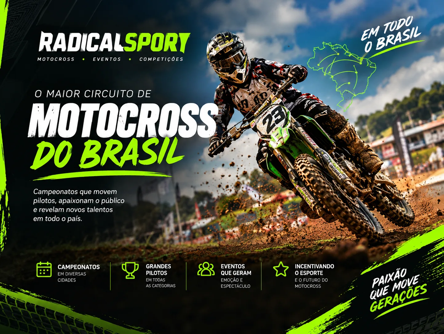 Site para empresa de eventos radicais