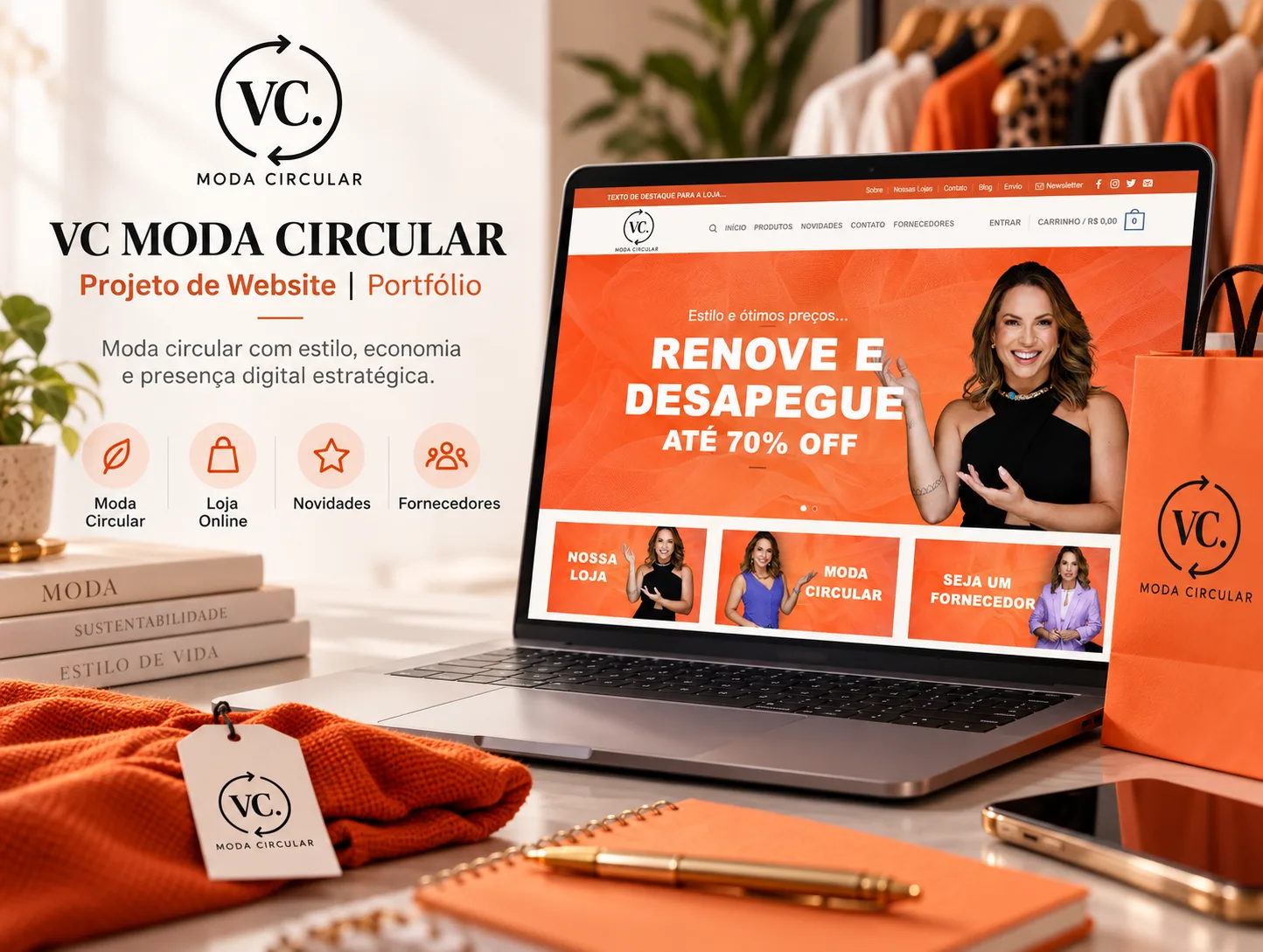 Loja virtual no setor de modas